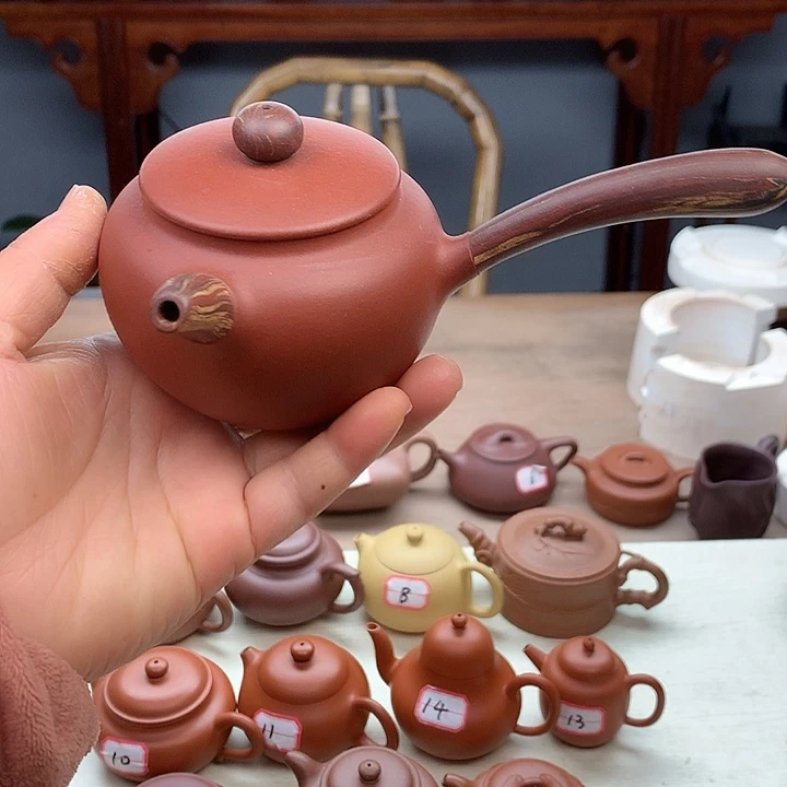 紫砂茶壶唐羽壶180容量小红泥