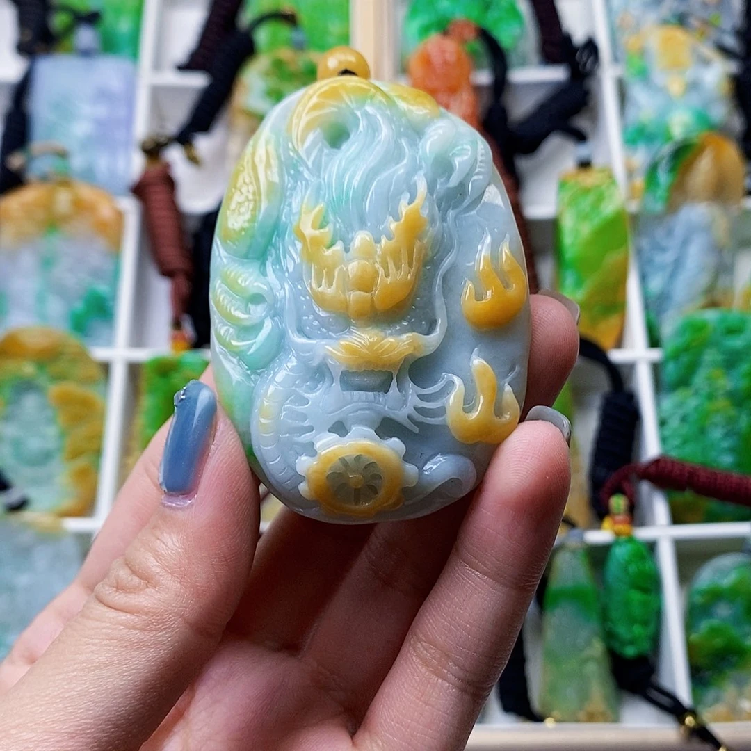 颈饰未镶嵌翡翠翡翠A货