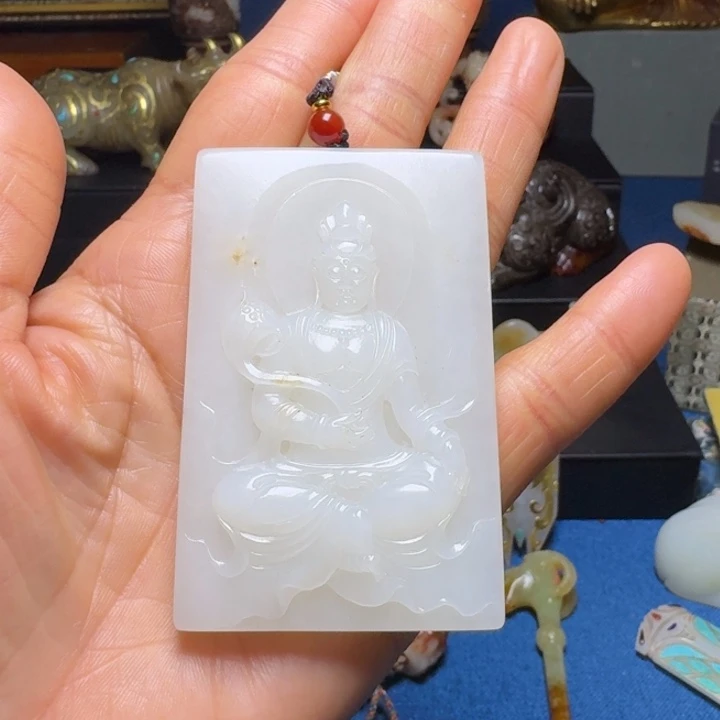 和田玉（糖玉）挂件未镶嵌