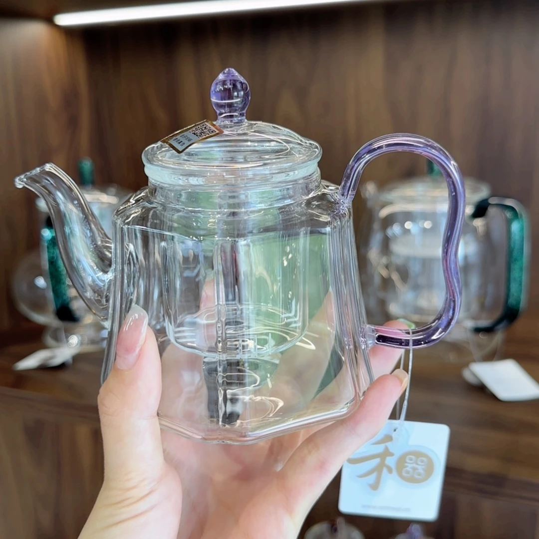 禾器锦瑞壶浅紫色。。