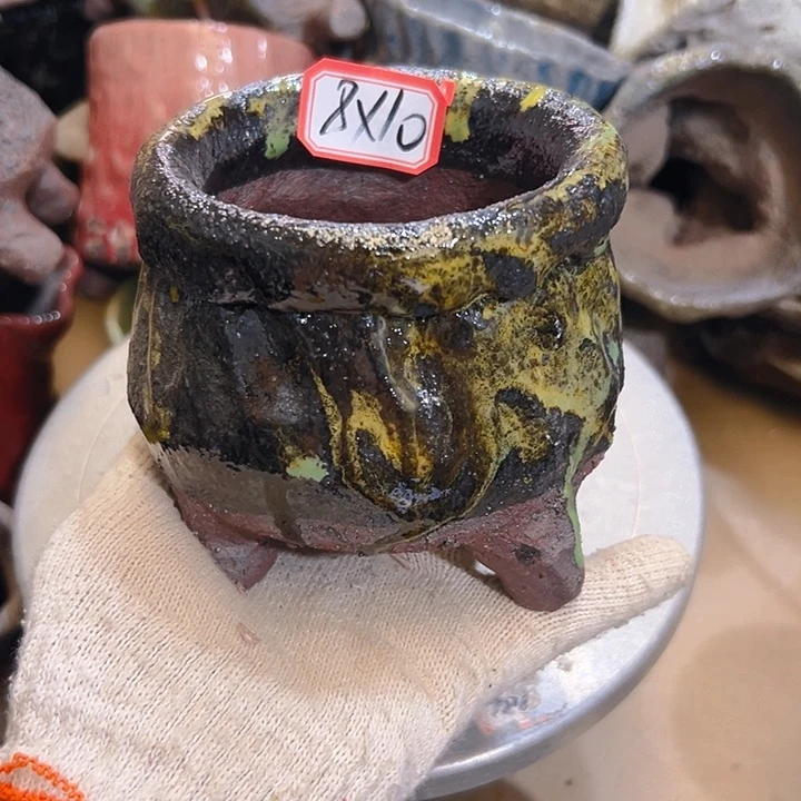 粗陶花盆手工花盆