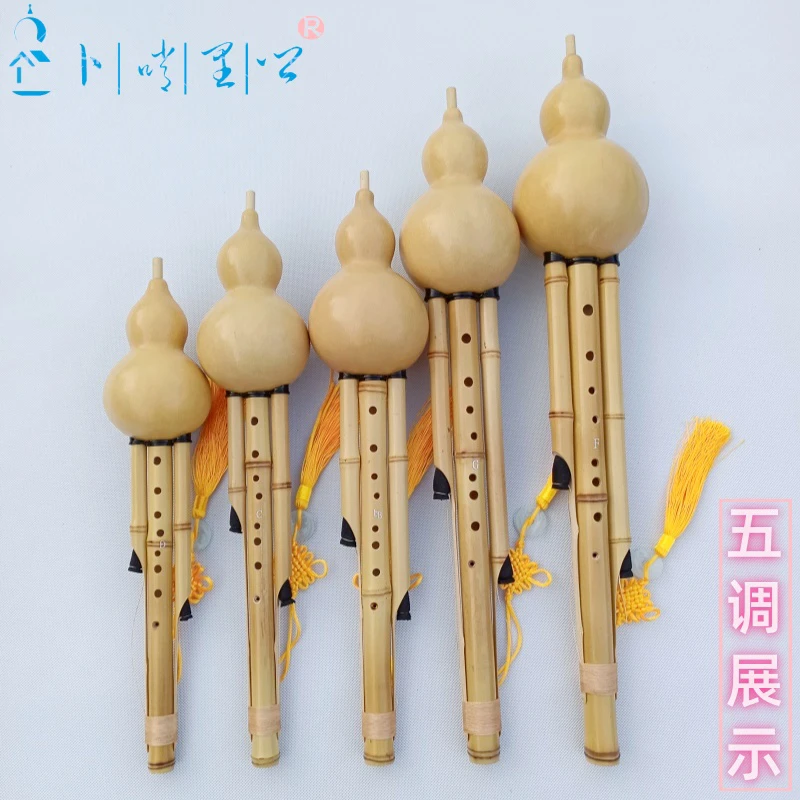 云南原生态金竹9孔葫芦丝初学教学考级演奏专用