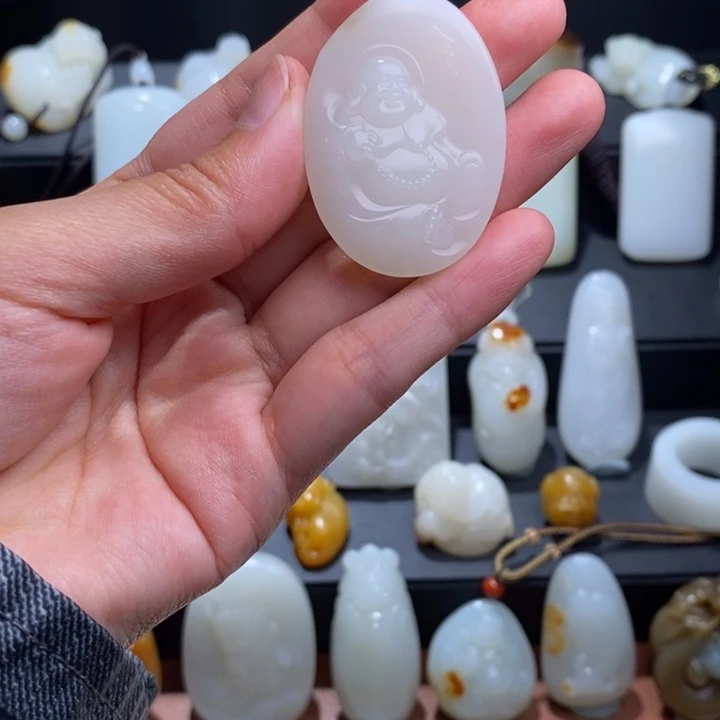 和田玉未镶嵌挂件