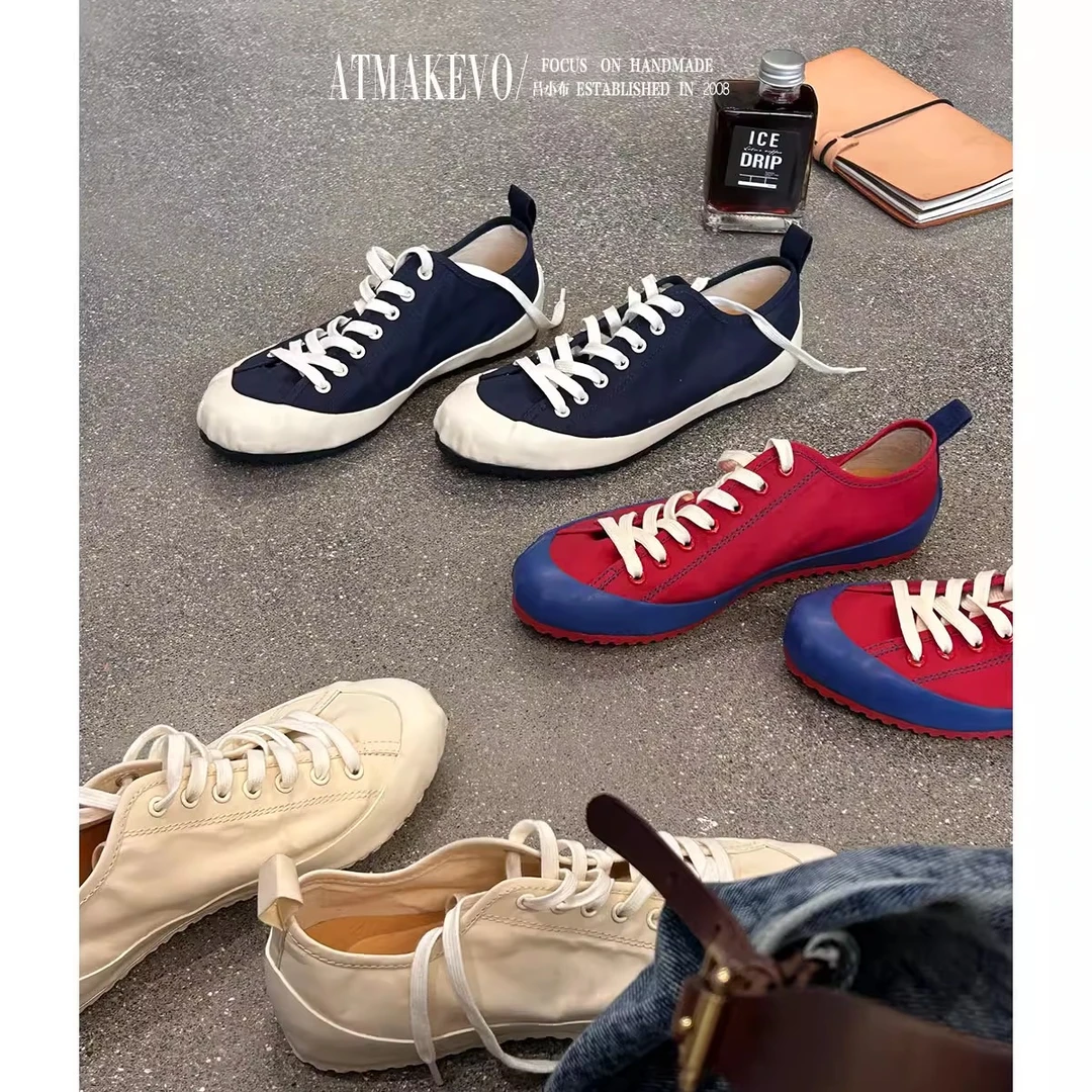 吕小布 | 长期主义阿甘鞋 水洗帆布鞋多巴胺复古薄底休闲鞋女0607