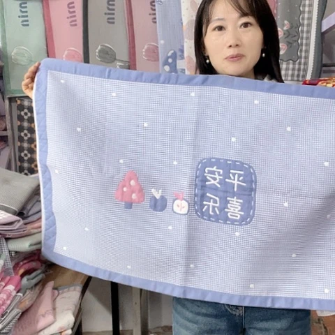 棉特价蓝色平安喜乐