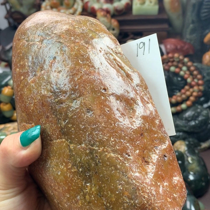 岫岩河磨玉（透闪石质玉）把件未镶嵌