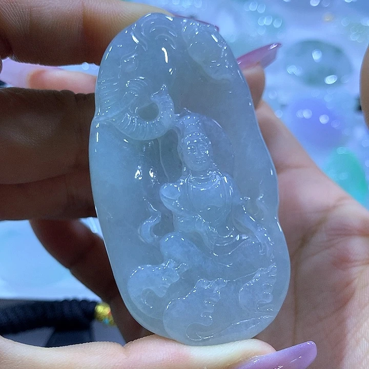 翡翠未镶嵌颈饰天然翡翠A货吊坠