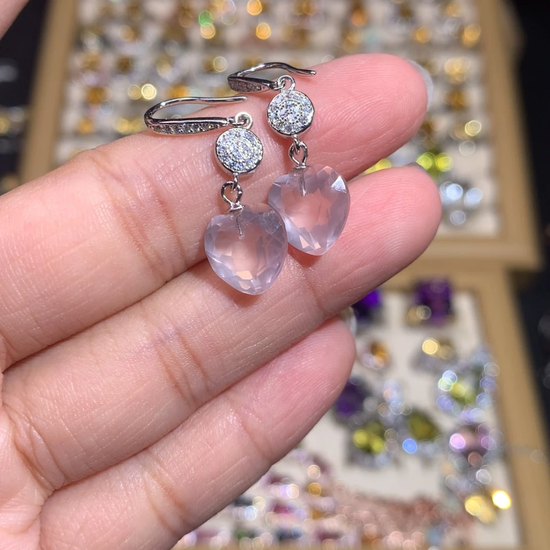 【闪购商品】水晶戒指银S925镶嵌戒指