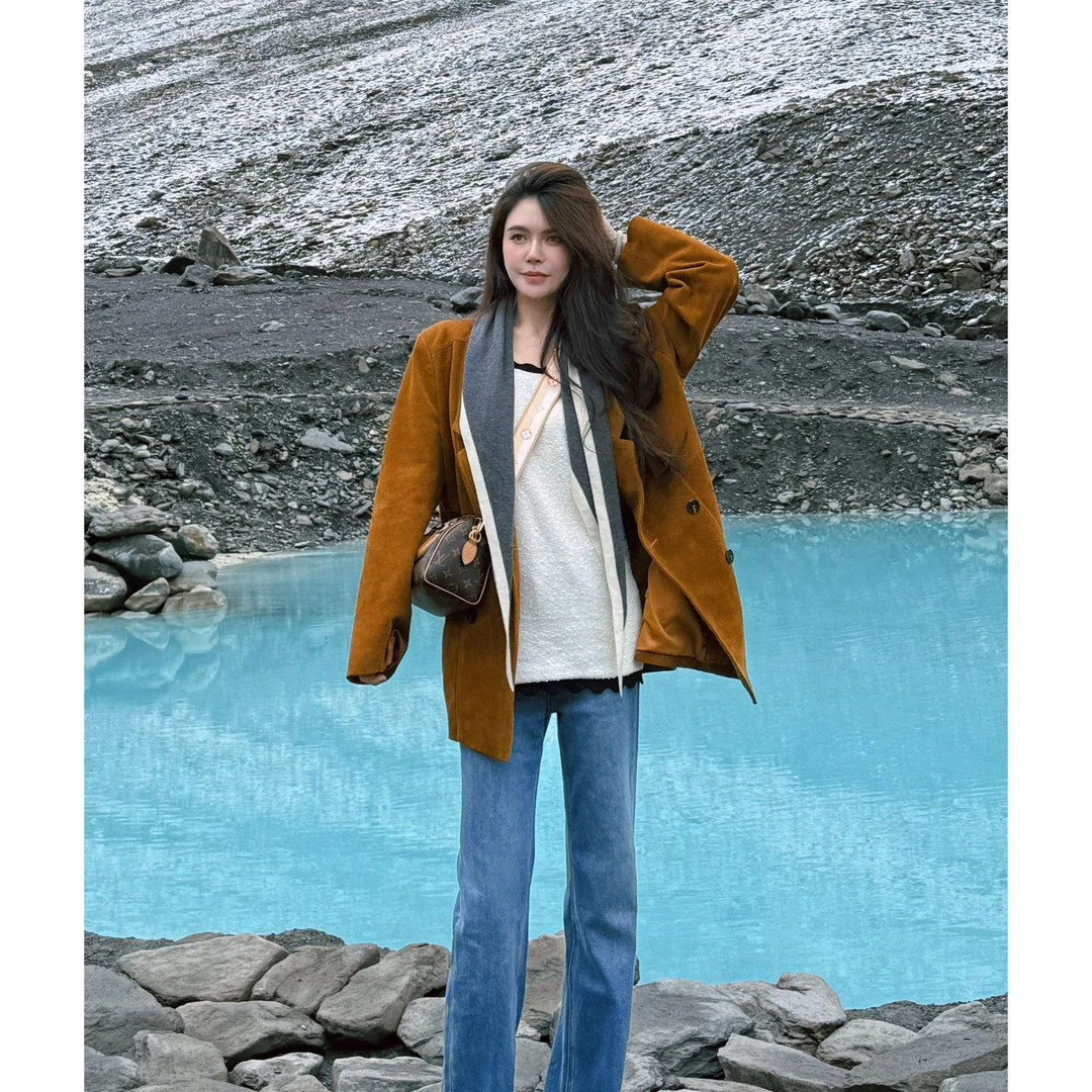 LLUJ璐璐【老钱风】西服老钱风外套，经典百搭气质