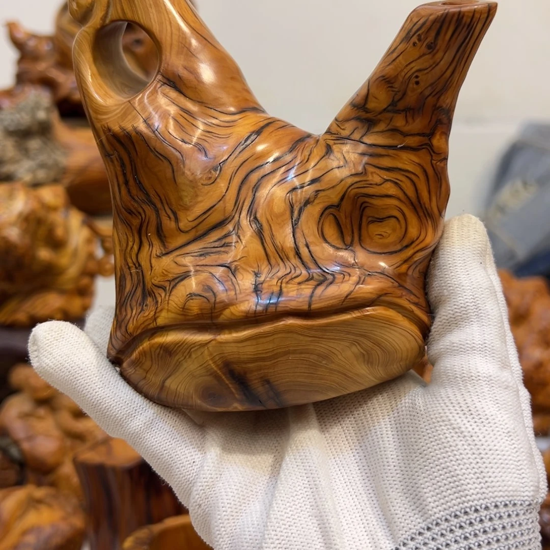 柏木孤**掷纹理把把壶