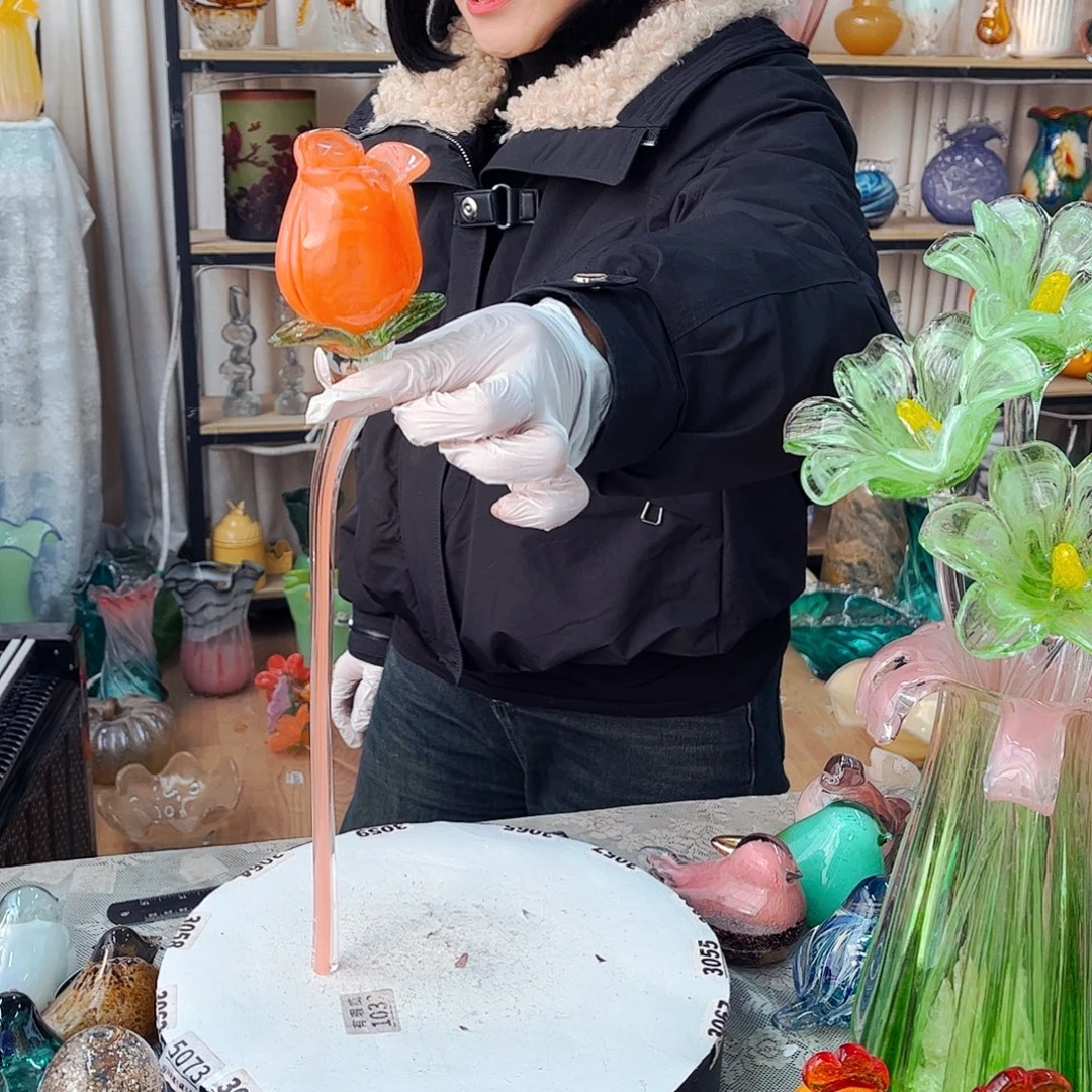玫瑰福利家悦琉璃工艺品