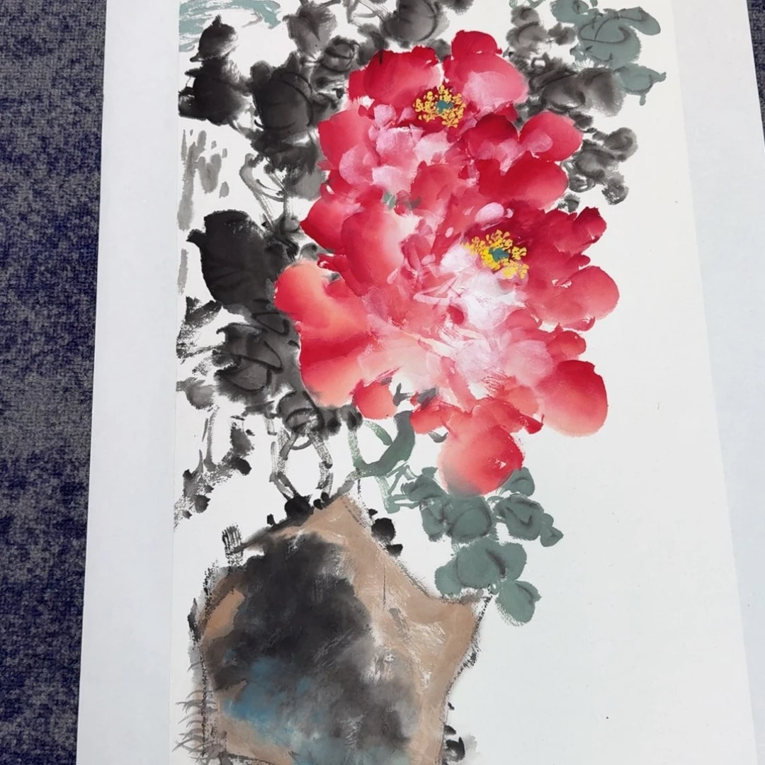 国画国画作品山水花鸟纯手绘