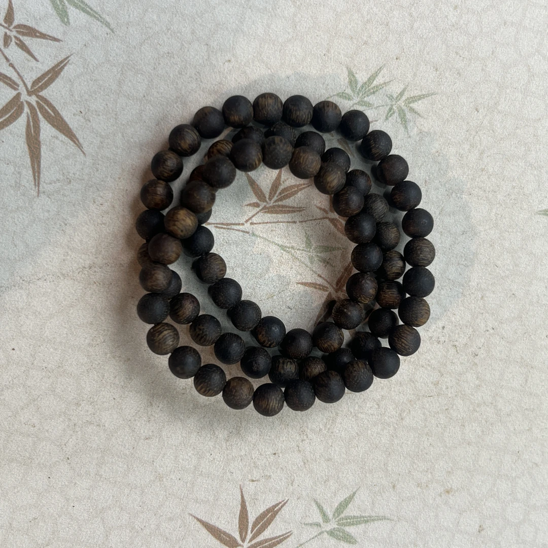 沉香cx086沉香手串 5mm72籽双圈