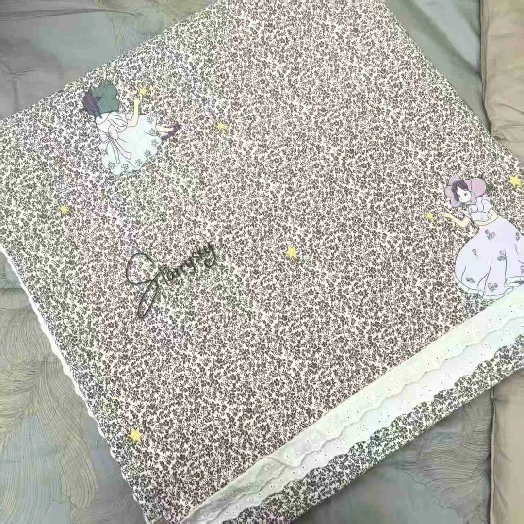 床盖-星星女孩230*250花边大床盖