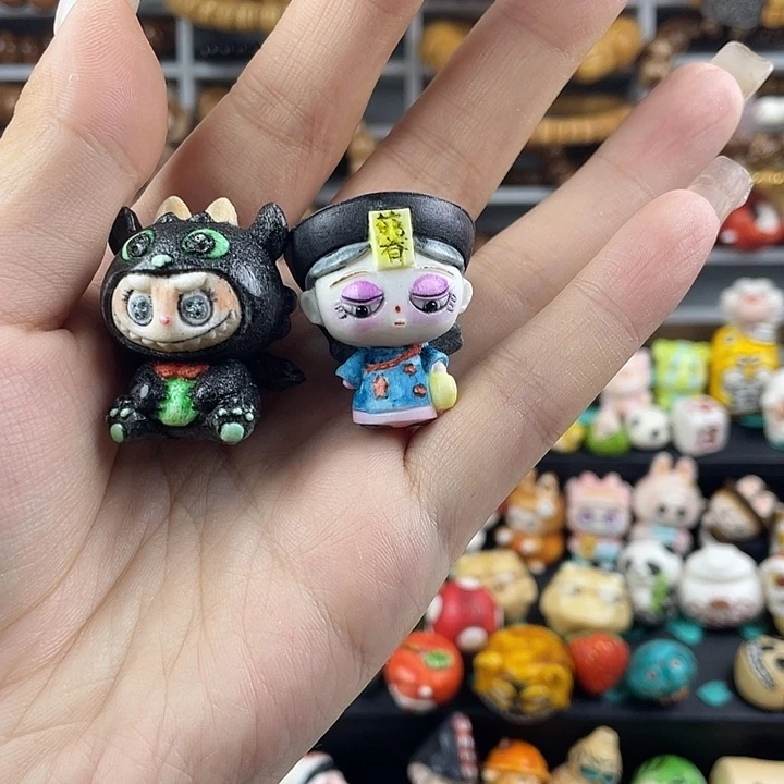 非金属无2个根付大娃