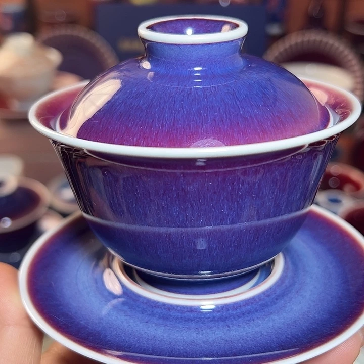 瓷片景德镇品艺轩郎紫