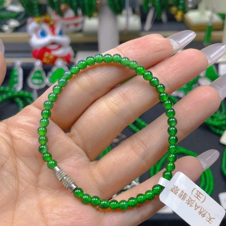 翡翠未镶嵌手链手链4