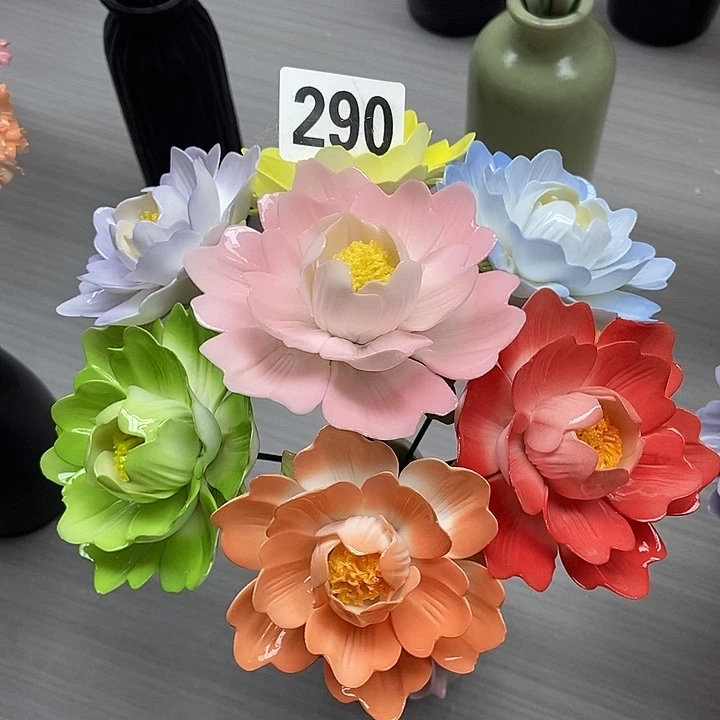 陶瓷纯手工捏花设计