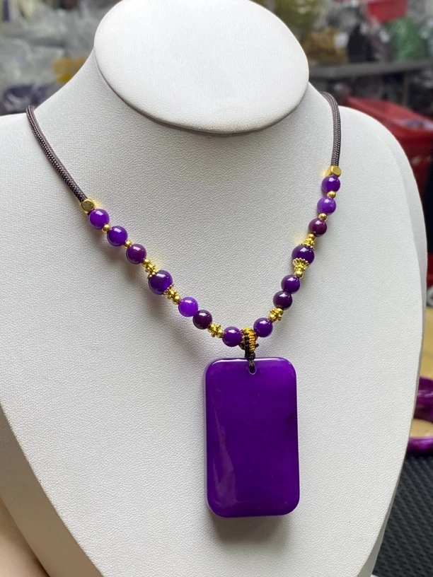 夜莺舒无事牌精美吊坠套链-340