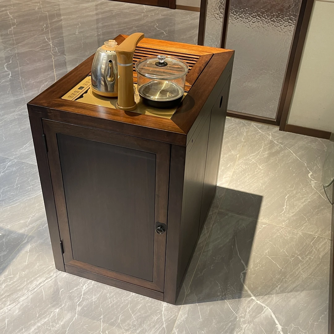 宋式美学实木黑檀木茶水柜收纳柜储物柜大容量卧室客厅家用