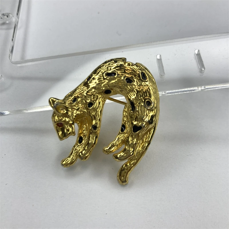合金胸针 拱背豹子双用吊坠胸针1-7【2061219-014】