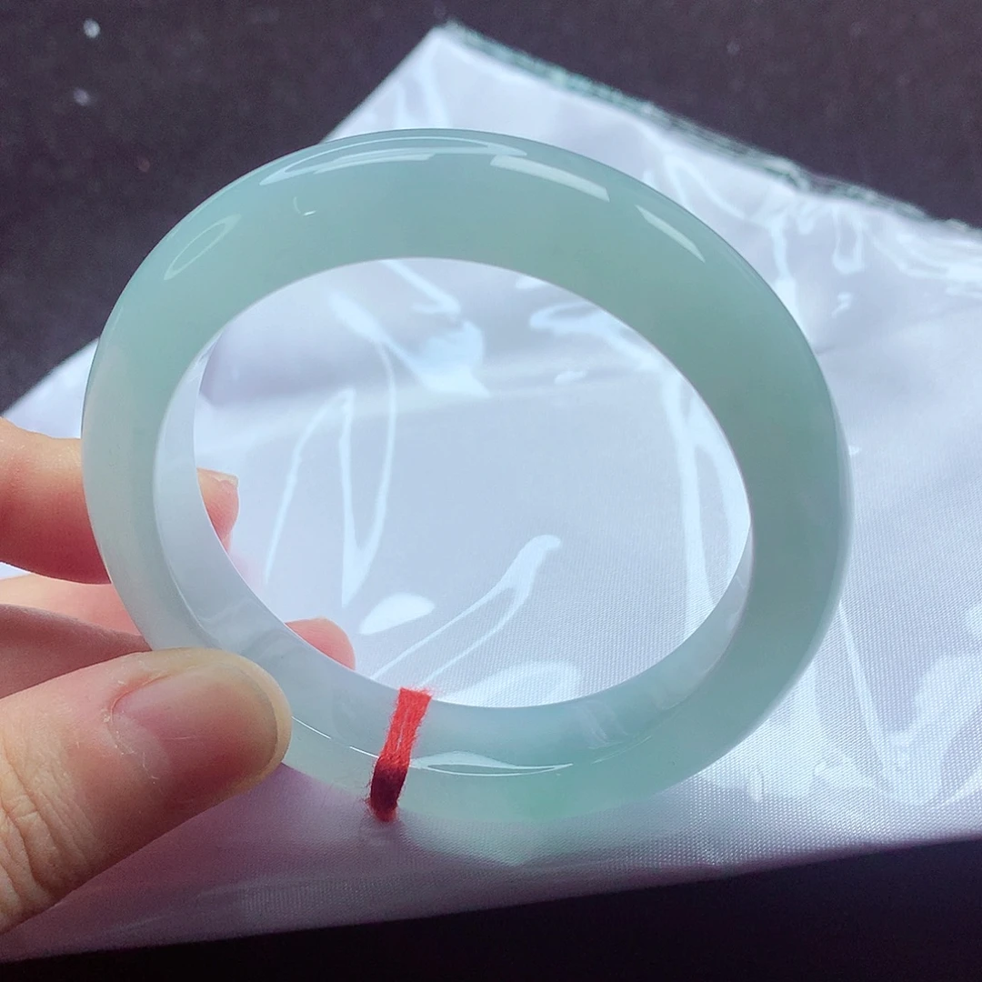 翡翠未镶嵌手镯53圈