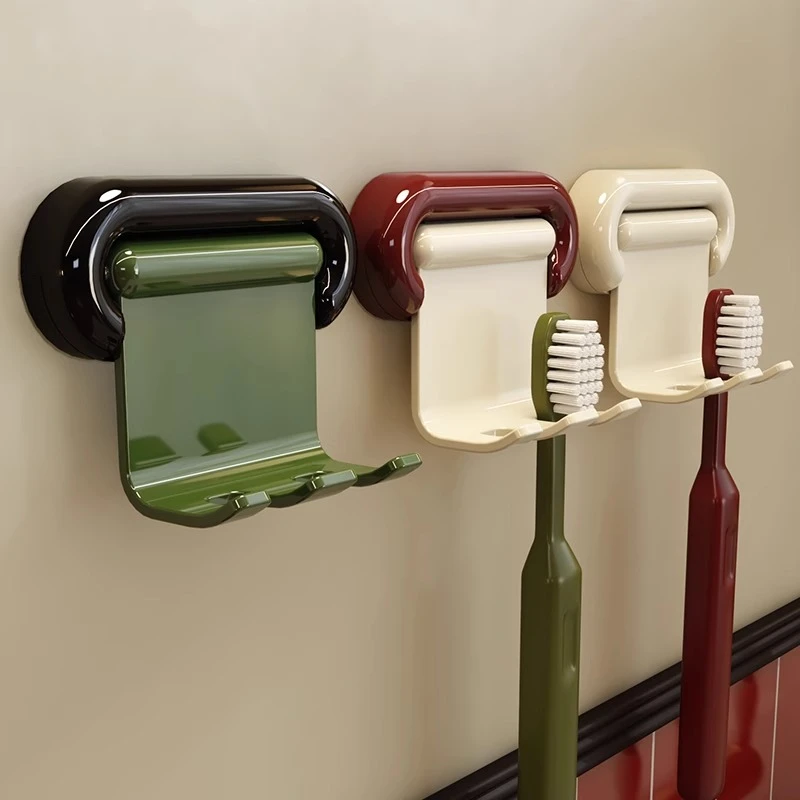 牙刷置物架免打孔壁挂式卫生间电动牙刷架子刷牙杯漱口杯浴室高级