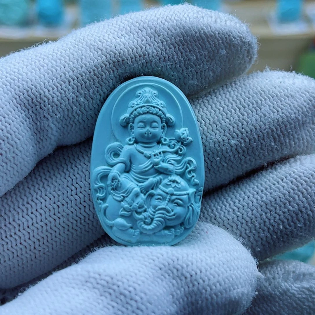 未镶嵌绿松石珠宝奇石