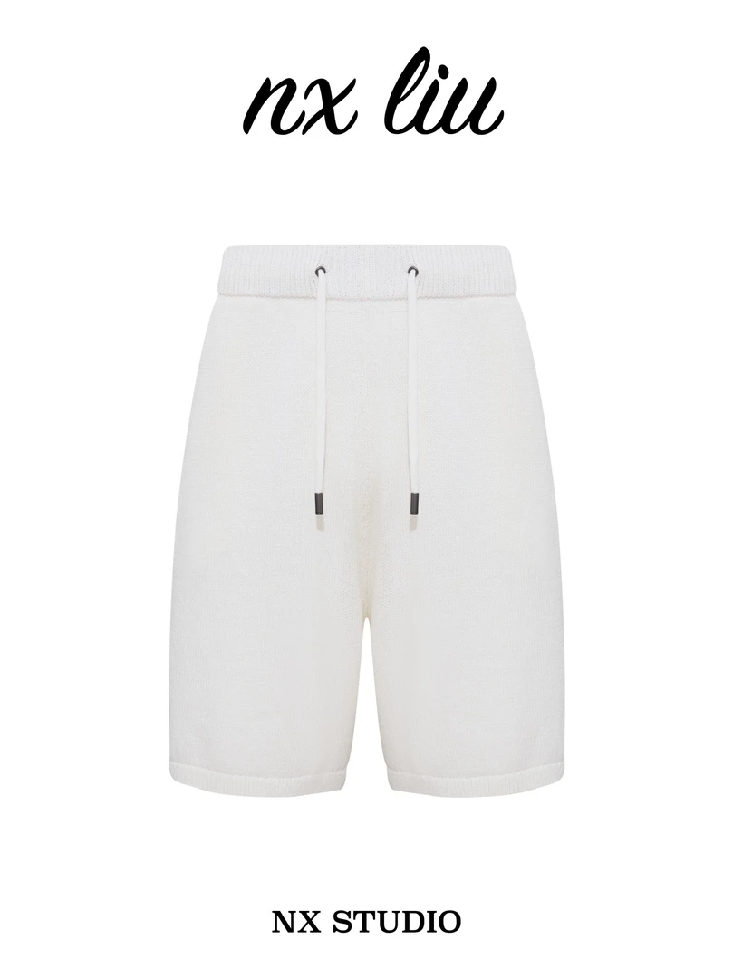 男士老钱风针织休闲短裤3526