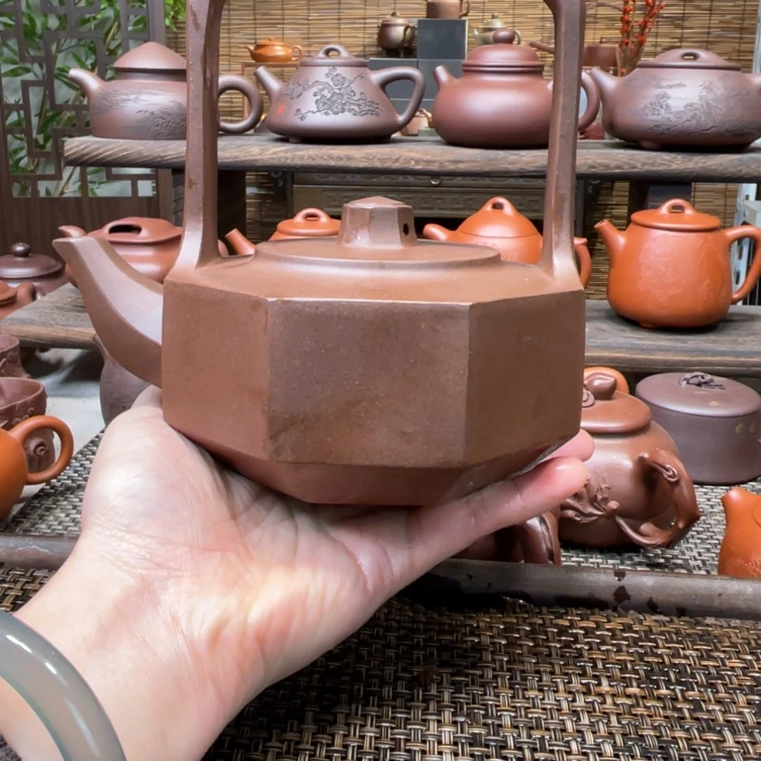 紫砂茶壶宜兴原矿紫砂手工制600