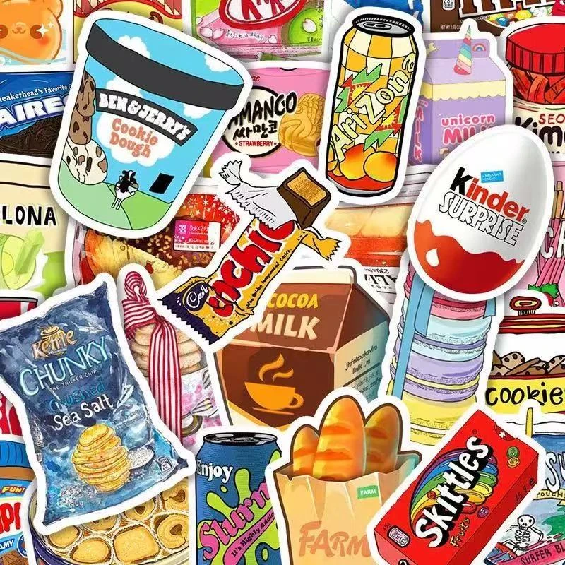 （-肚肚贴-贴贴）零食吃货贴纸奖励可爱自律