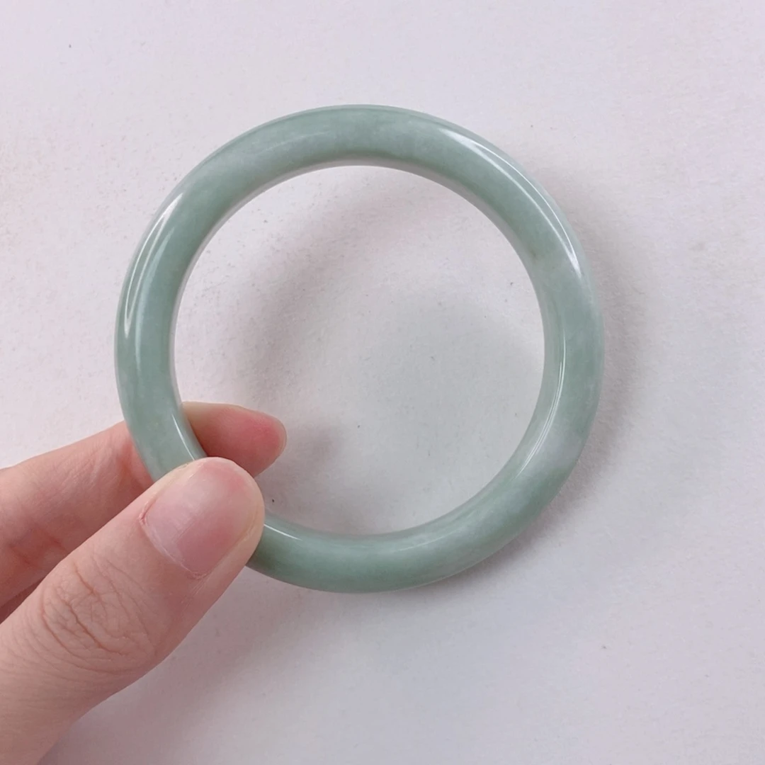 蓝田玉（蛇纹石化大理石玉）手镯未镶嵌晴**儿