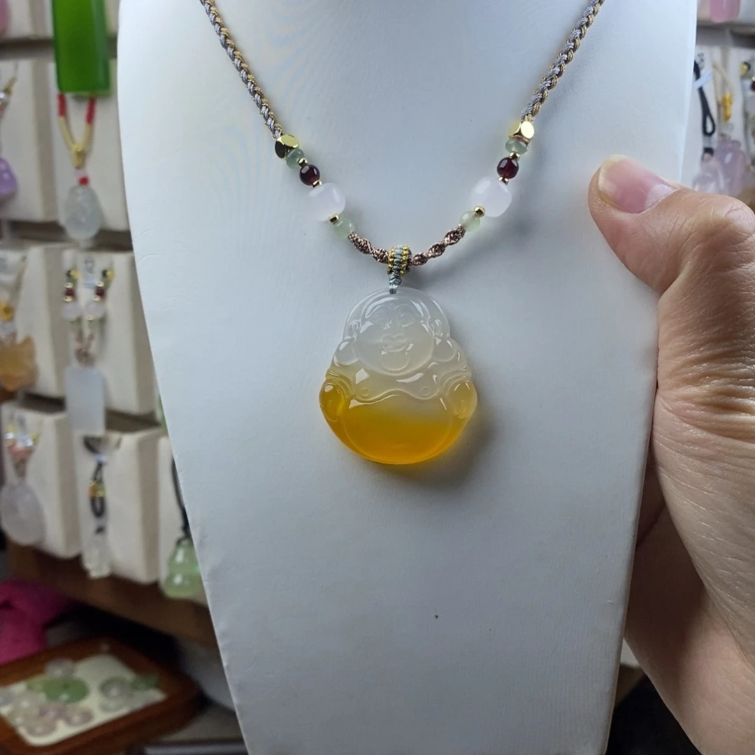 玛瑙/玉髓合金颈饰
