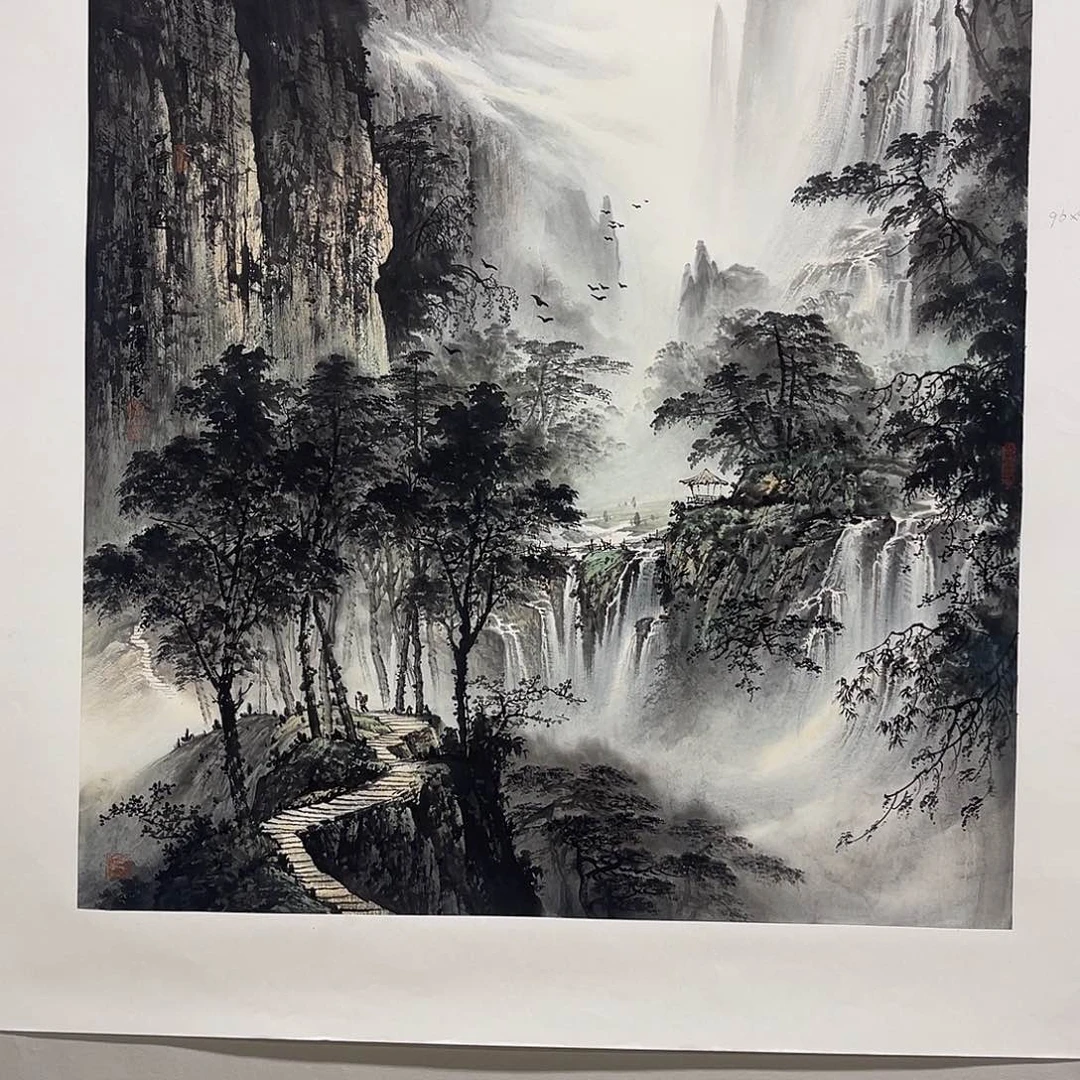 国画人**色黎俸禄90/95荣宝斋原作