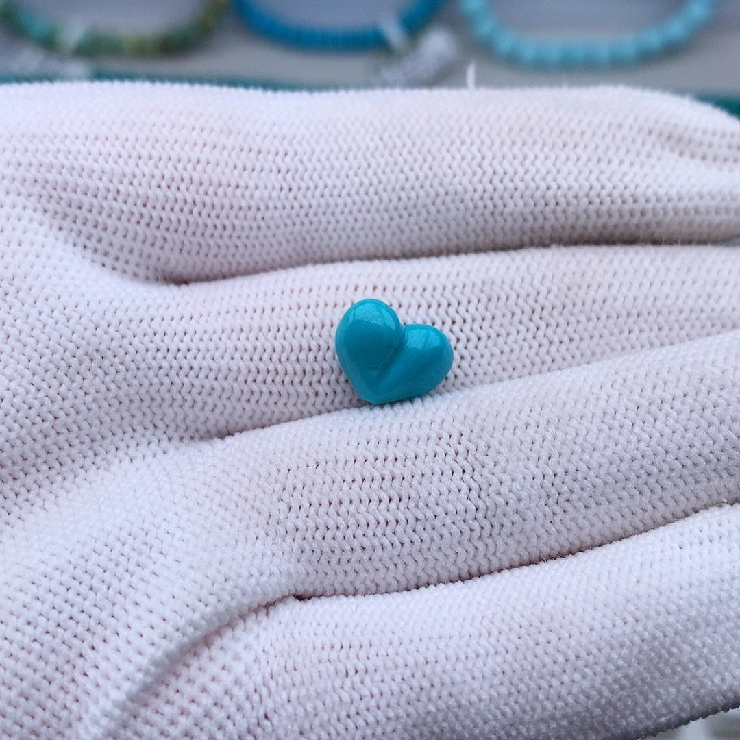 绿松石未镶嵌高瓷高色