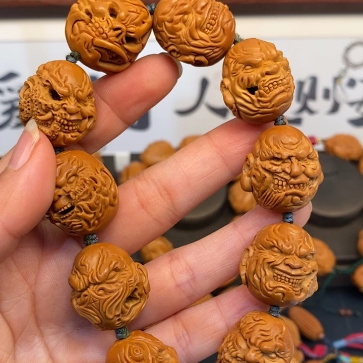 橄榄核手串/手链橄榄核雕恶僧