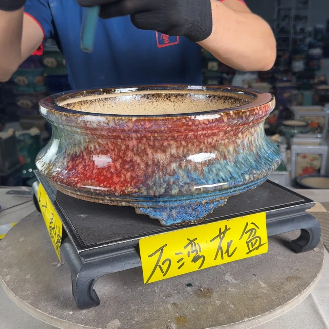 一风堂石湾花盆  内25*9缝隙