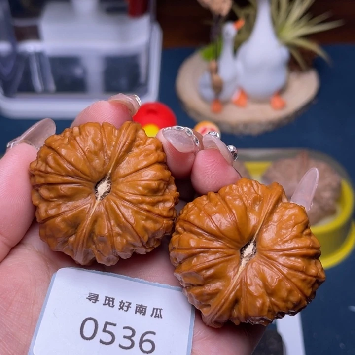 把件文玩核桃南瓜墩44-0536