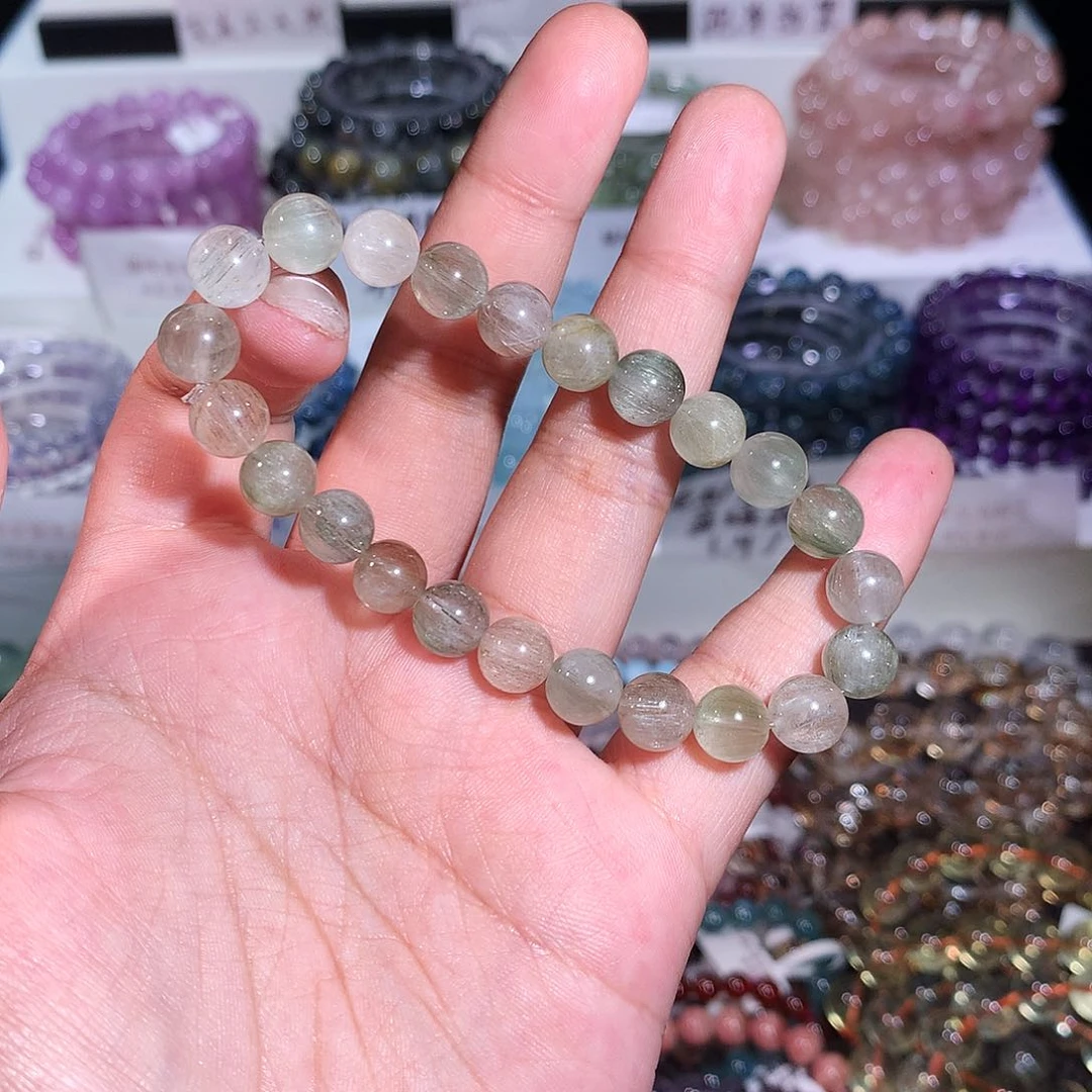未镶嵌手链水晶冰淇淋绿兔毛8