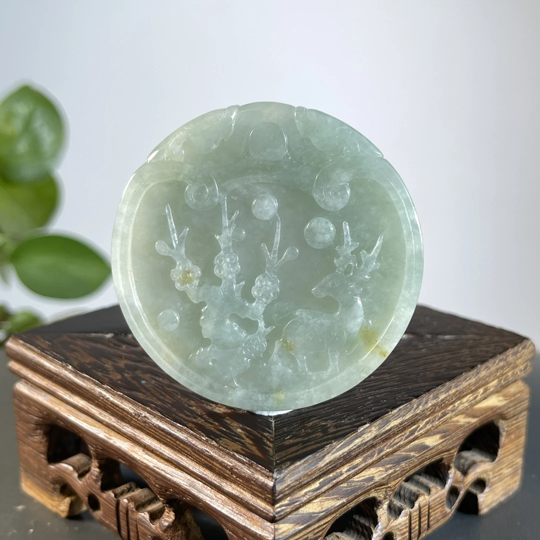 JCB30-015  天然缅甸A货翡翠  一路有你