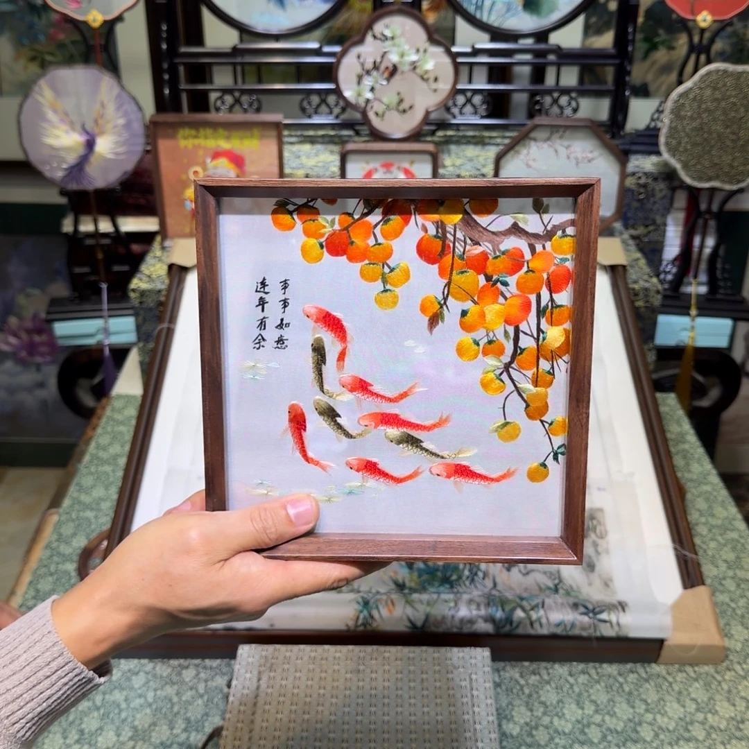 刺绣手工苏绣工艺制作技艺精湛