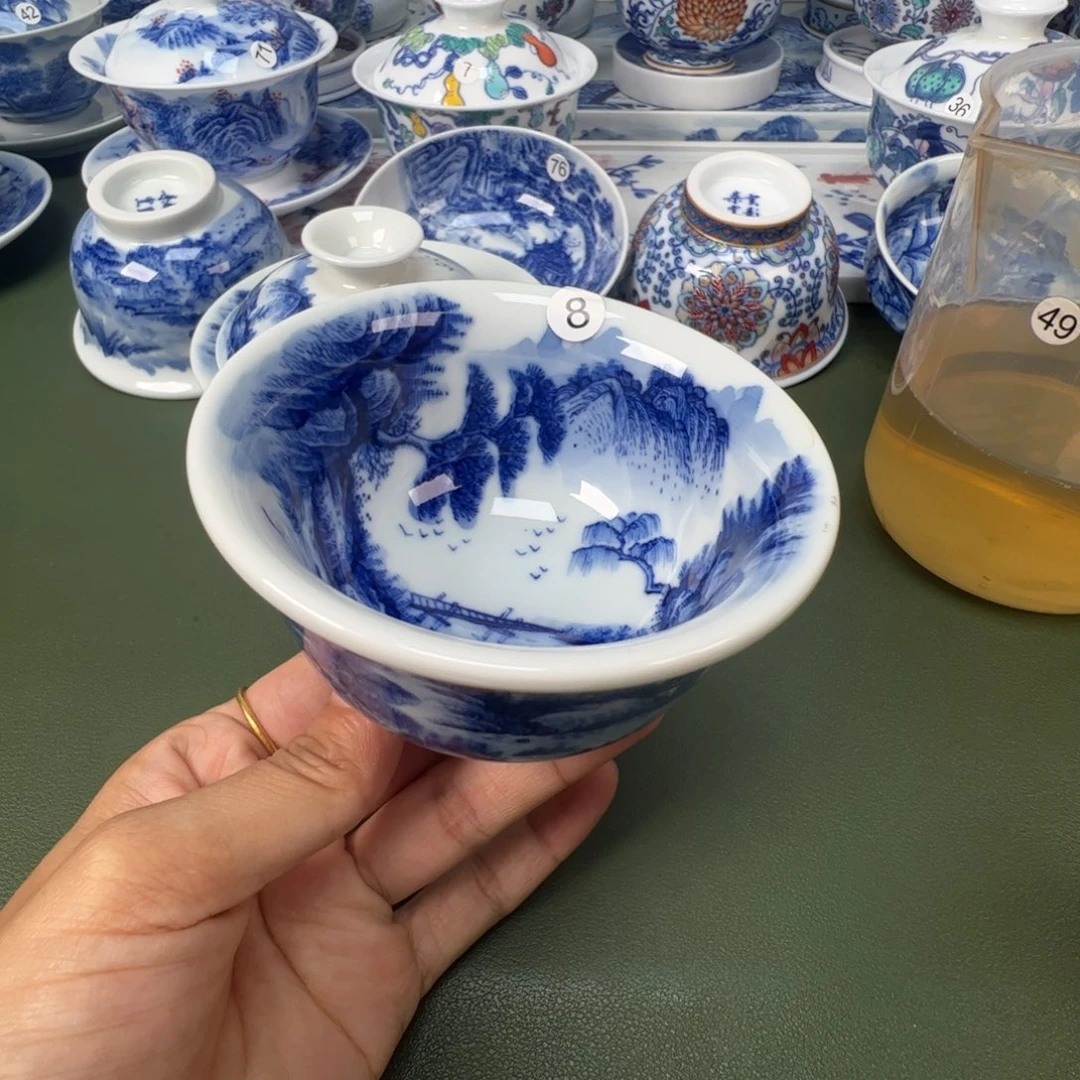 景德镇纯手工纯手绘茶具木木8