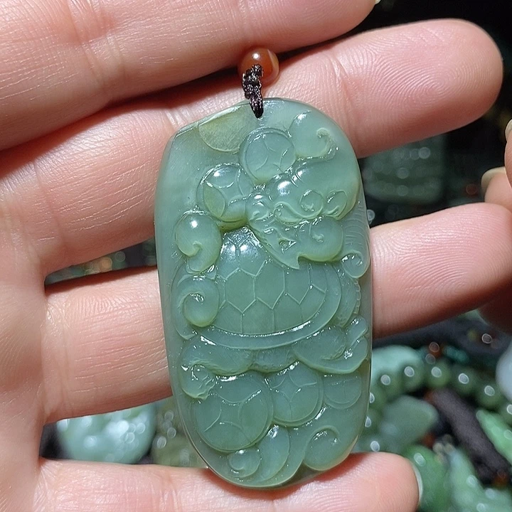 和田玉未镶嵌吊坠(不含链)