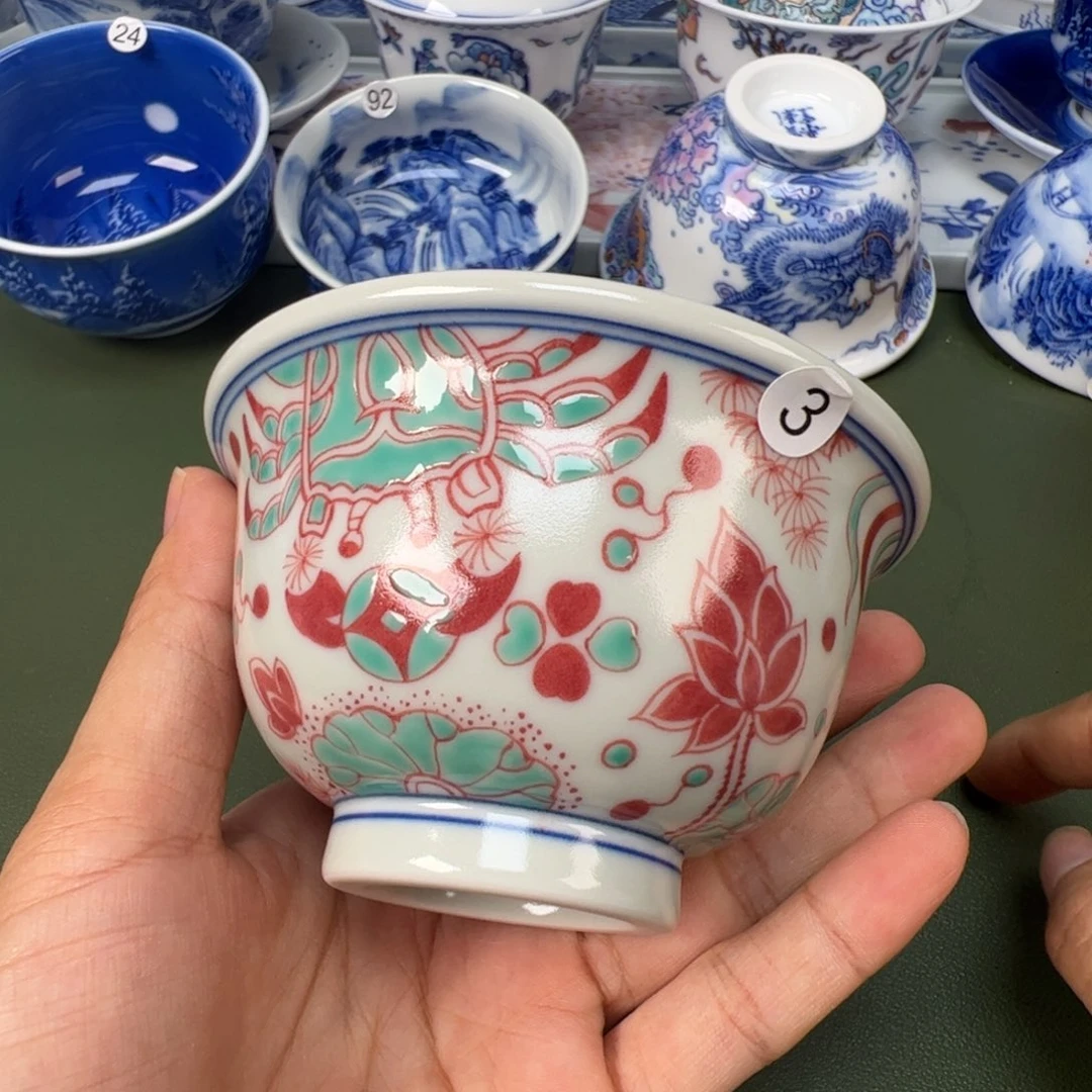 景德镇纯手工纯手绘茶具木木3
