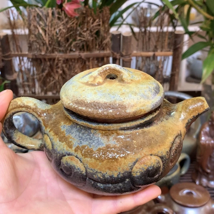 紫砂茶壶数****师纯自然高温无釉裸柴烧
