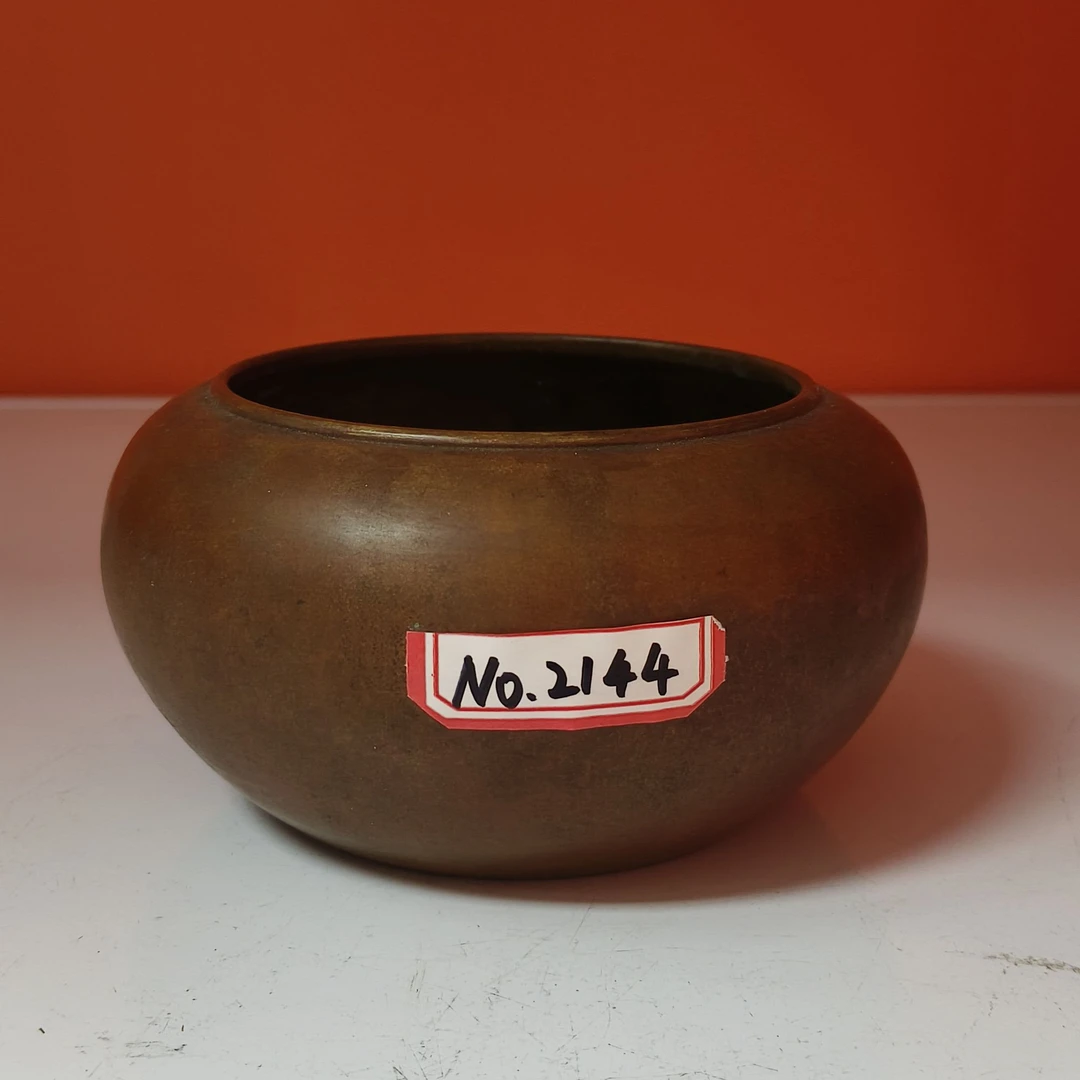 2144清 铜钵式宣德炉