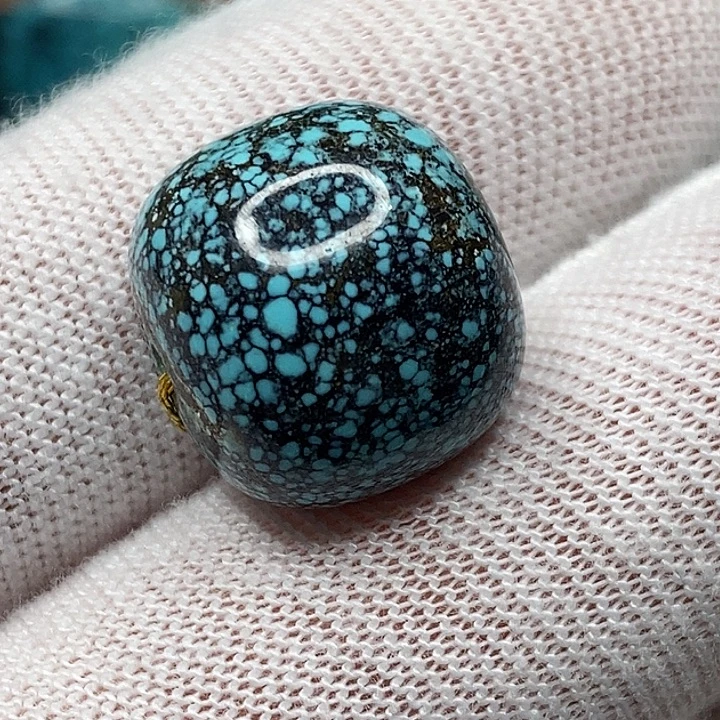 绿松石未镶嵌天然原矿 地大质检15.2×13.6mm