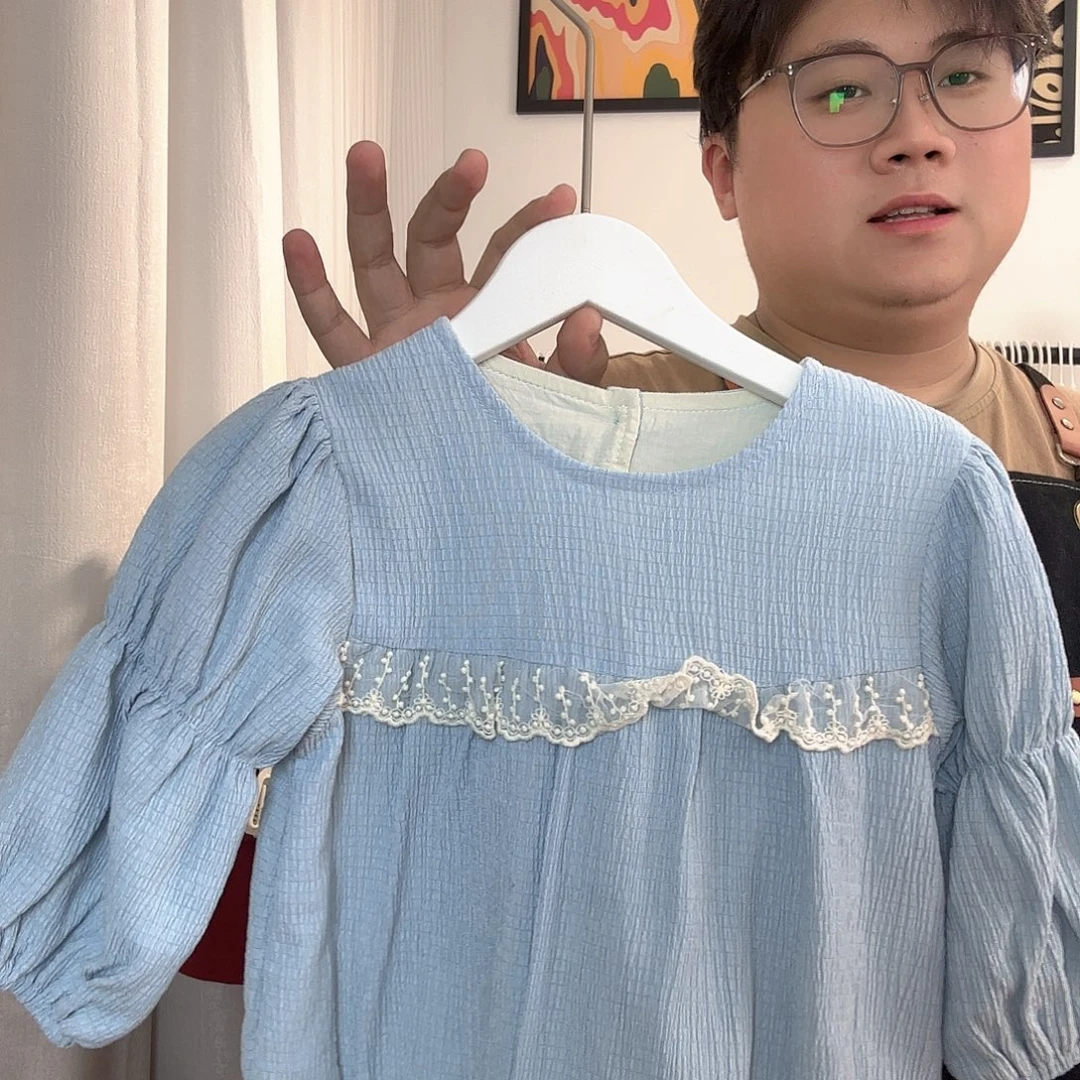 溪****ao天蓝色包屁73码