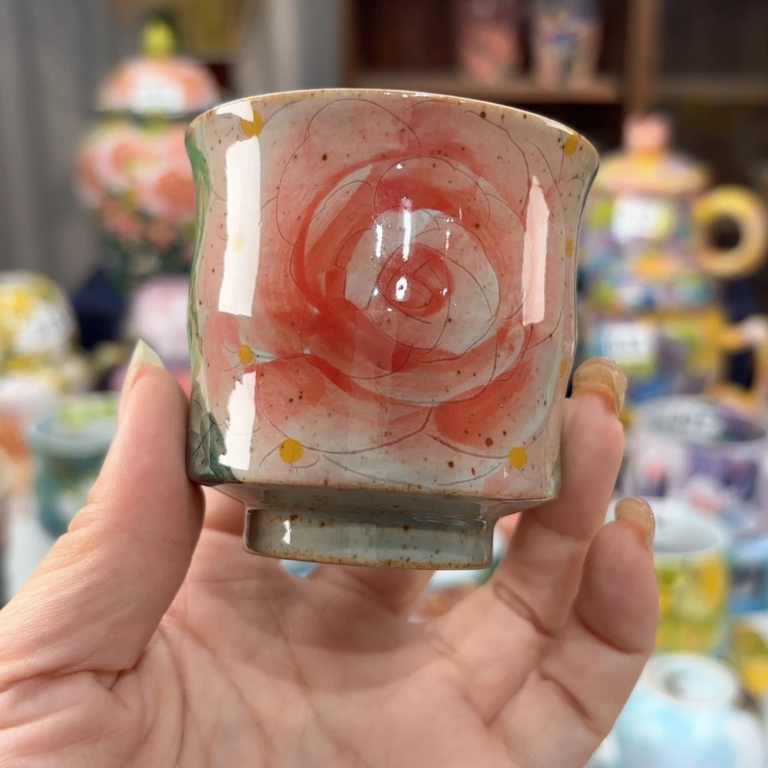 景德镇手绘高温釉下彩陶瓷茶具