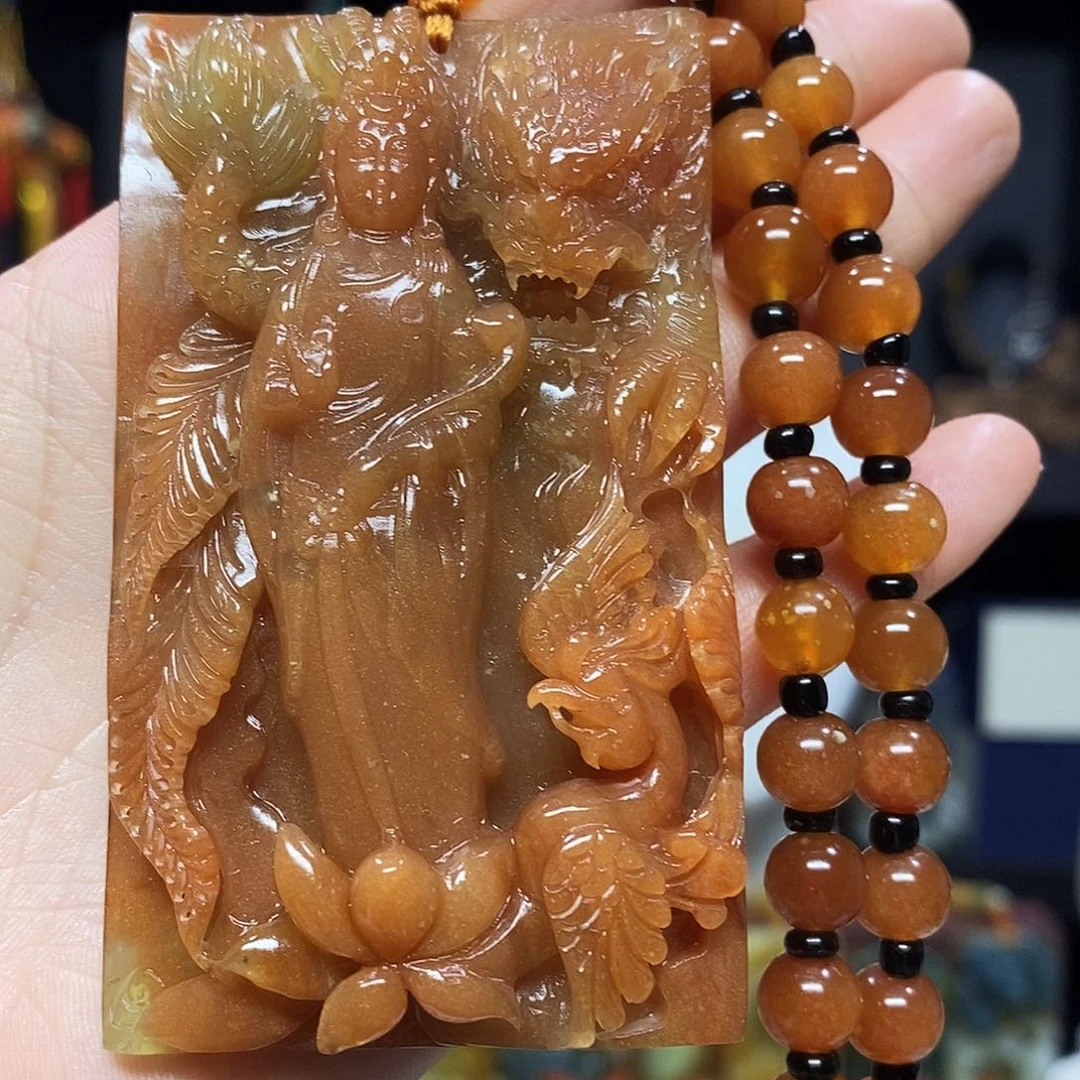 未镶嵌岫玉挂件吊坠